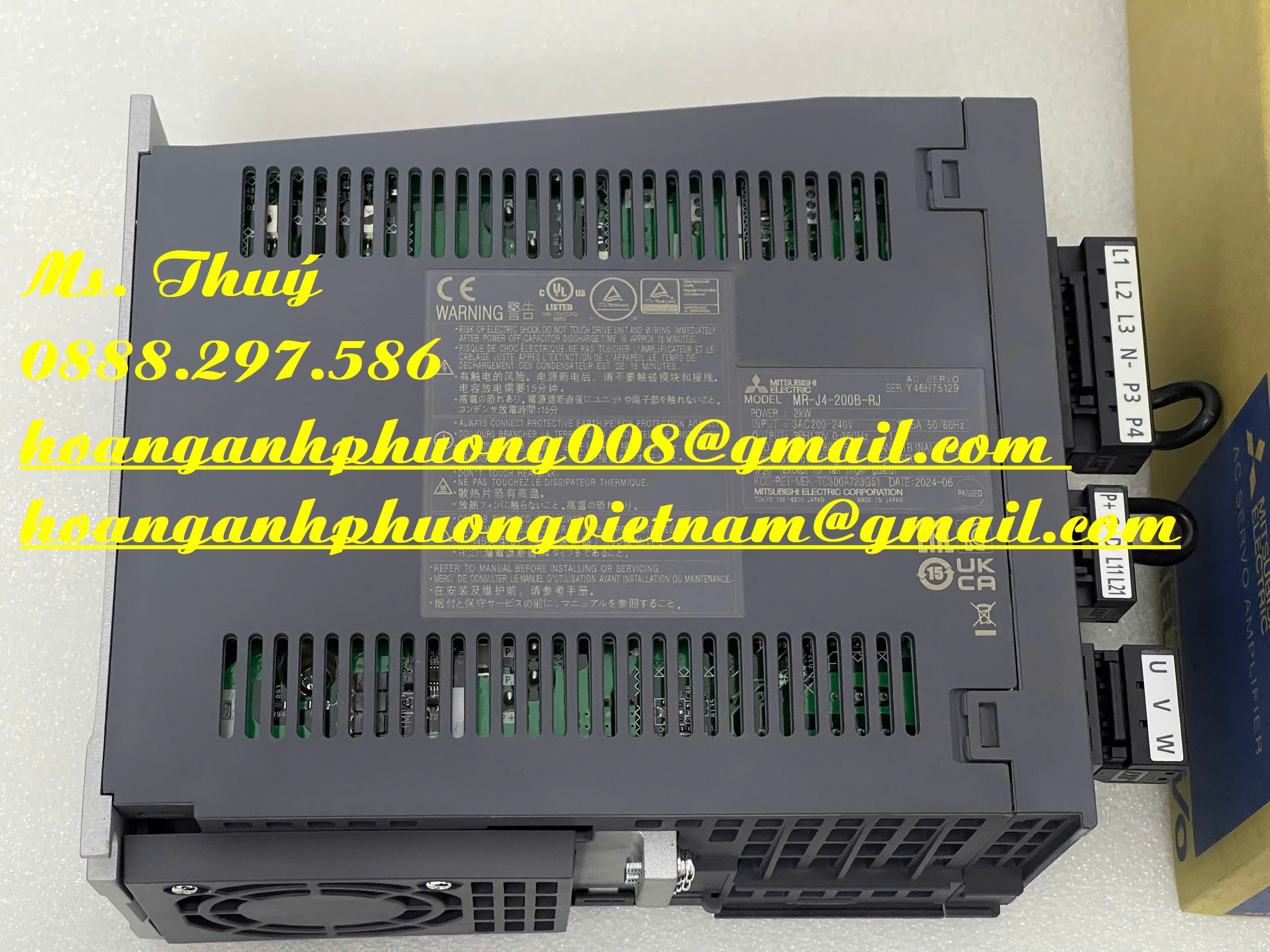 Hàng JAPAN giá tốt - Servo Driver Mitsubishi MR-J4-200B-RJ
